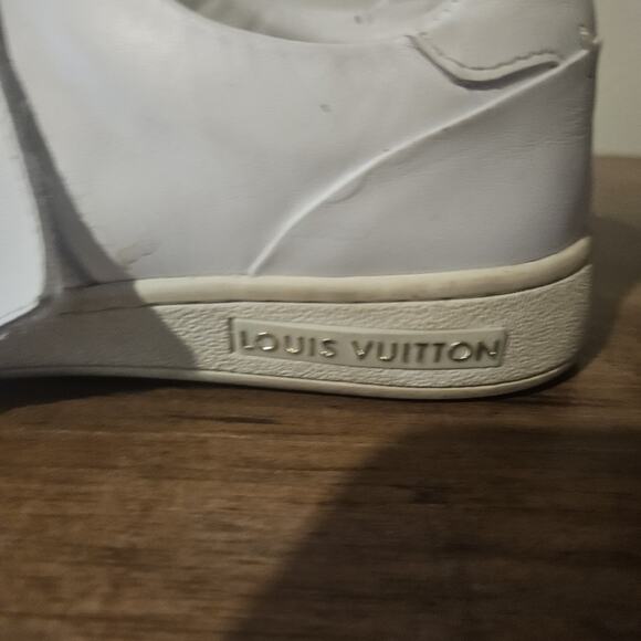 Louis Vuitton LV Logo Monogram White Front Row Lock Leather Sneakers 36 - Picture 2 of 12